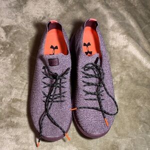 Under Armour Men's Purple Knit Sneakers